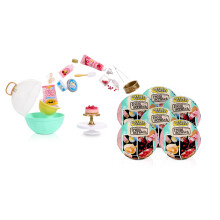 MGA's Miniverse Make It Mini from Scratch Series 2, 6-Pack, Mini Collectibles, Blind Pack, Miniature, DIY, Replica Food, Air Dry, NOT Edible, Collecto