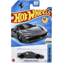 Hot Wheels Ferrari SF90 Stradale [Negro/Gris Oscuro] Nuevo 5/5, 191/250, Nuevo para 2025!, 1:64