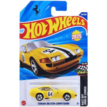 Hot Wheels Ferrari 365 GTB4 Competizione [Amarillo] Carrera 10/10, 222/250, ¡Nuevo para 2025! Vehículo Diecast 1:64
