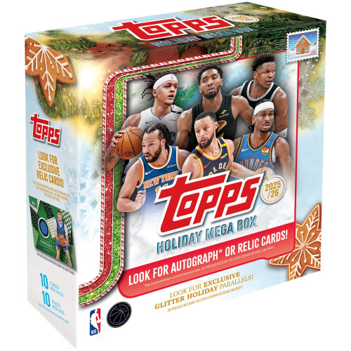 2025 Topps Holiday Basketball - Fabrikversiegelt - Mega Box