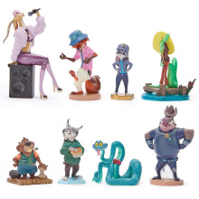 Disney Store Officiële Zootopia 2 Figuren Set - 8 Volledig Gesculpte Figuren