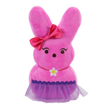 Animal Adventure 9" Poupée en Peluche PEEPS avec Nœud & Jupette