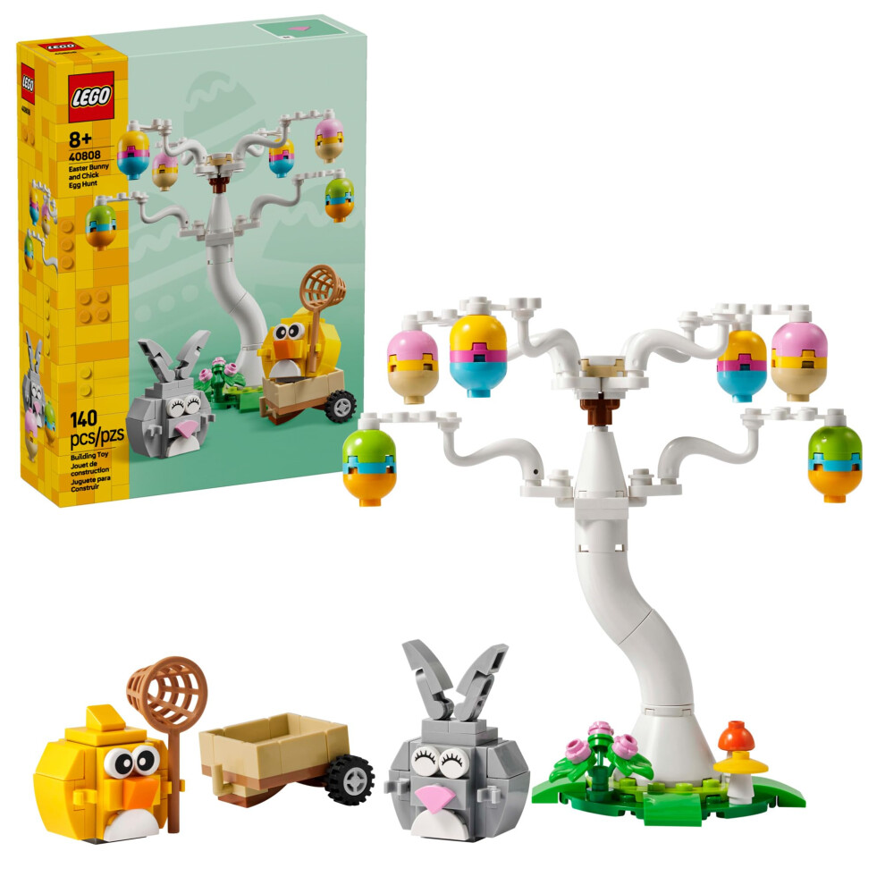 Lego Easter Bunny And Chick Egg Hunt Building Toy For Girls & Boys - Springtime Pretend Playset For Kids, Ages 8+ - Basket Stuffer Or Gift Idea For Ea