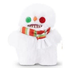 ZURU Fuggler Festive Fuggs 23 cm Weiches Plüschtier, Hässliches Monster mit Menschenzähnen, Bunt
