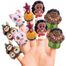 Disney Moana 10 Piece Finger Puppet Set - Educational Play, Party Favors, Bath and Pool Toys, Beach Fun, Playtime Activities