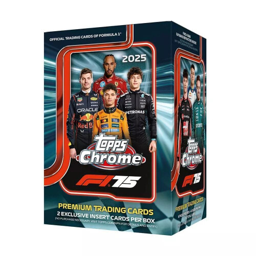 2025 Topps Chrome Formel 1 Premium Trading Card Wert Blaster Box