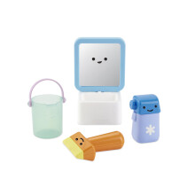 Skip Hop Baby Bath Toy Fresh & Clean Mirror Fun 4-Piece Mirror & Sink Pretend Play Set and Bathtub Sensory Development Toy Age 12m+