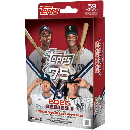 2026 Topps MLB Baseball Serie 1 Hängerbox