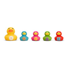 Munchkin Count & Quack Duckies Bath Toys for Toddlers and Babies, Watertight Mama Duck and Ducklings, Kids 9+ Months, Helps Teach Numbers, Counting, C