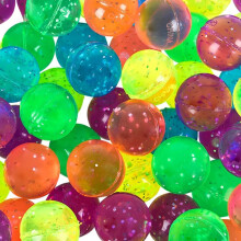 Rhode Island Novelty 27mm 1 tum Glittrande Studsbollar, 144 Bollar