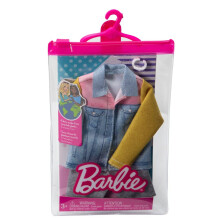 Barbie Modepaket: Ken Dockkläder, Jeansjacka, Shorts, Klocka, 3 år och uppåt