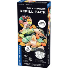 The Thames & Kosmos Rock Tumbler Refill Pack for use with The Thames & Kosmos Rock Tumbler, Essential STEM Tool for Kids | Includes Rough Rocks, Polis