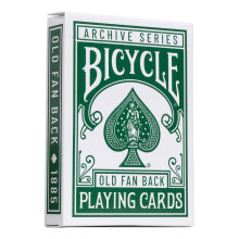Bicycle Archive Series Old Fan Back 1885 Spielkarten, Pokergröße Standardindex