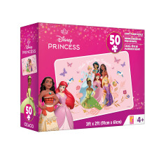 Buffalo Games - Puzzle Géant de 50 Pièces - Princesses Disney - Puzzles Éducatifs pour Enfants de 4 Ans et Plus - Grandes Pièces - 60 cm x 90 cm