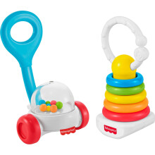 Fisher-Price Baby Toys Newborn Classics-Pack of Rattle Teether & Sensory Activities for Developmental Play Ages 0+ Months