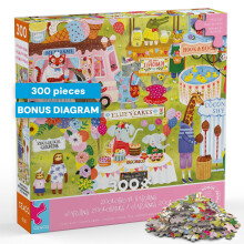 Ceaco - Jenny Miriam - Zoological Gardens - 300 Piece Jigsaw Puzzle for Adults Challenging Puzzle Perfect for Game Nights - Finished Puzzle Size is 24