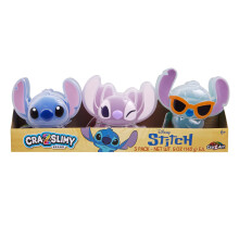 CRA-Z-Art Disney Conteneur de Slime en Forme de Stitch, 3-Pack, Coloré, Amusant