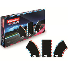 Carrera Hybrid Track Pack 1 - Expansion Set Includes Additional Straight and Curve Racetrack Sections for Racetrack Extension and Customization