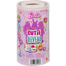 Barbie Cutie Reveal Cuddly Series Chelsea Puppen & Zubehör mit 6 Überraschungen, Farbwechsel & Mini-Haustier