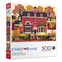 Buffalo Games - Benjamins Musikaffär - Charles Wysocki - 500 Bitars Pussel för Vuxna