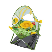 Bright Starts John Deere Pop 'N Jump Opvouwbare Baby Jumper, Voor Binnen/Buiten, Leeftijd 6-12 Maanden