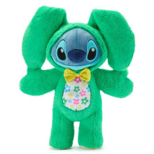Disney Store 2026 Stitch Pâques Peluche - 13" Peluche Disney en Costume de Lapin avec Oreilles Tombantes