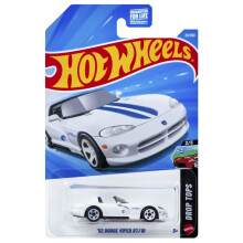 Hot Wheels '92 Dodge Viper RT/10 [Blanco] Caza del Tesoro! Drop Tops 2/5, 29/250, Vehículo de Juguete 1:64