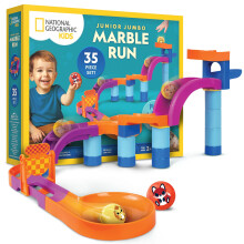 National Geographic Kids Junior Jumbo Murmelbahn - 35-teiliges Ballspielzeug für Kleinkinder