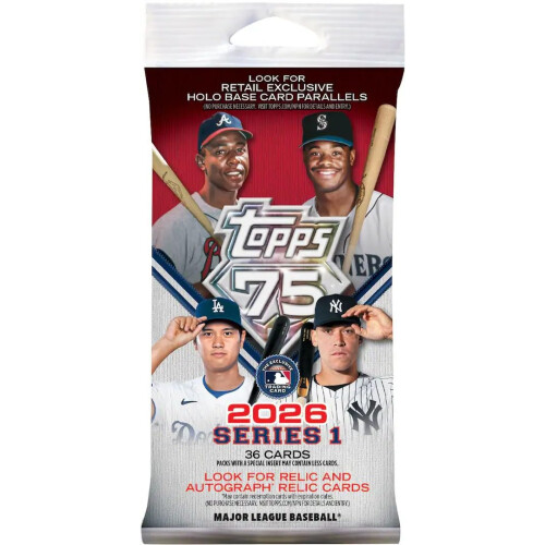 2026 Topps Serie 1 MLB Baseball Fat Pack