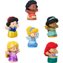 Fisher-Price Little People Disney Prinzessinnen Figuren Set, 6 Charaktere für Kleinkinder ab 18 Monaten