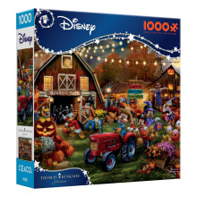 Ceaco - Disney - Thomas Kinkade - Festival de Citrouilles de Mickey et Minnie - Puzzle de 1000 Pièces