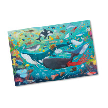 Melissa & Doug Onderwater Jumbo Vloerpuzzel, 48-Stukken Ocean-Thema Puzzel met Zee Dieren