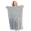 Microfiber Flannel Throw Blanket 70x100cm Silver Grey 4