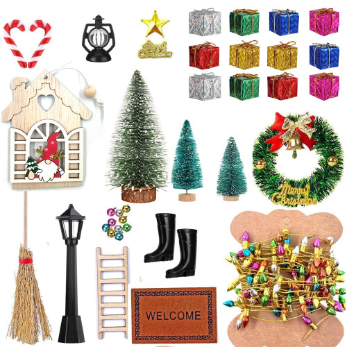 39 Piezas Miniaturas para Decorar Casa de Muñecas Accesorios