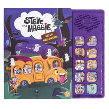 Steve and Maggie Sing-Alongs 10-Button Safe & Sound Book | Interactive Halloween Toys for Kids Ages 3-8 | Learning Books with Music Gifts for Boys & G