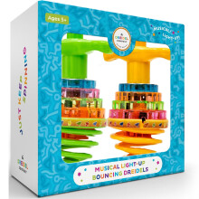 Musicale Lichtgevende Bouncende Draidel Hanukkah Speelgoed, Assorted (2-Pack)