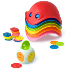 Fat Brain Toys Bilibo Game Box by MOLUK - Open-Ended Boardgame Set for Kids 3+