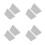 8Pcs White Ceramic Tea Bag Container Sugar Bag Holder for Desktop 1
