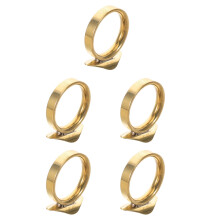 5Pièces Anneaux Doigt Trompette En Métal Pour Pratique Et Scène