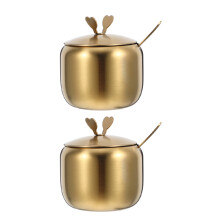 2St Rvs Gouden Kruidenpot Met En Voor Keuken