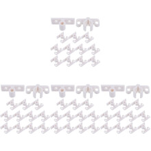 48Pcs Cabinet Door Ball Roller Catches White Plastic Furniture Latches