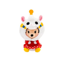 Disney Store Officiële Mini Mix-Its Pluche - Minnie Mouse - Schattige Knuffeldieren - Afneembare Hoeden