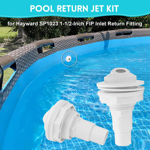 Aboves Ground Pool Return Jet With 3.4 Inch Adjustable Eyeballs 1