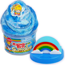 Rainbow Brite Duftender Wolkenschleim, Vanilleduft, Sammelcharme, Weiße schillernde Tinsel