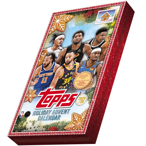 2025 Topps Holiday Basketball - Werksverpackter Countdown Kalender