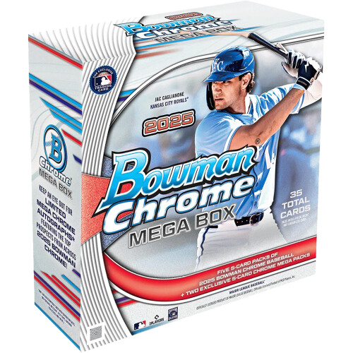 2025 Bowman Chrome Baseball - Fabrikversiegelte Mega Box