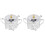 2Pcs Silver Iron Glass Spice Jars with Lid Kitchen Storage 1
