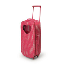 Badger Basket Speelgoed Pop Reistrolley en Draagtas voor 18 Inch Poppen - Rollende Koffer met Afneembare Wielen