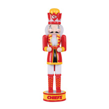 FOCO NFL Kansas City Chiefs Team Logo 14" Holiday NutcrackerTeam Logo 14" Holiday Nutcracker, Version 2, One Size