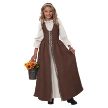 Robe de Fête Renaissance California Costumes, Costume Enfant (Marron), X-Large
